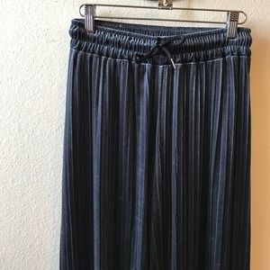 Wide Leg Velvet Pants